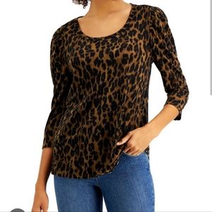 Leopard Print Top